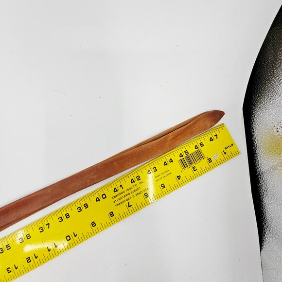 ADA Midi Leather Wrap Belt Tan Brown One Size Boho Chic Bohemian Earthy Lange - Picture 13 of 14